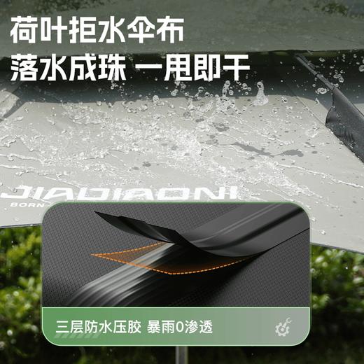 佳钓尼机械臂拐杖伞新款户外专用雨伞防暴雨黑胶防晒遮阳伞钓鱼伞 商品图2
