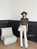 G08593#脚口开叉长裤 商品缩略图0