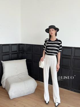G08593#脚口开叉长裤