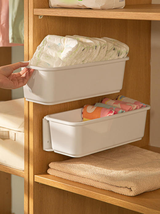 【白色】娜家衣柜悬挂抽屉 商品图0