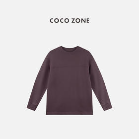 COCO ZONE 设计感拼接圆领卫衣简约休闲长袖上衣CC2C1783