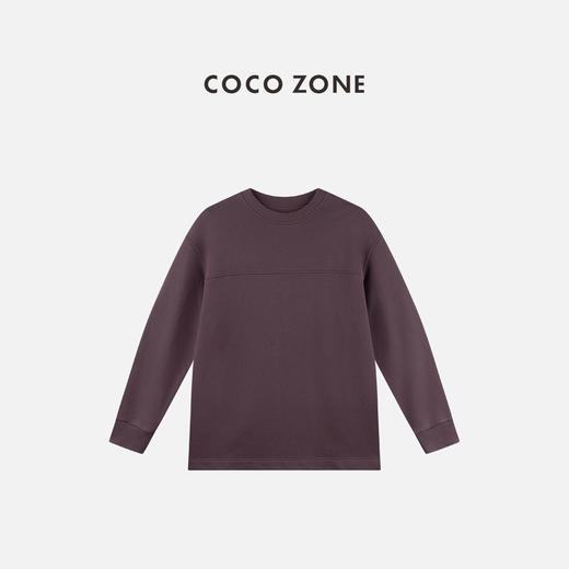 COCO ZONE 设计感拼接圆领卫衣简约休闲长袖上衣CC2C1783 商品图0