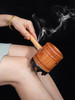 新款【实木手柄灸】手持侧把土木拔拔灸艾条工厂直销家用实木悬灸架家用防烫艾灸器具 商品缩略图4