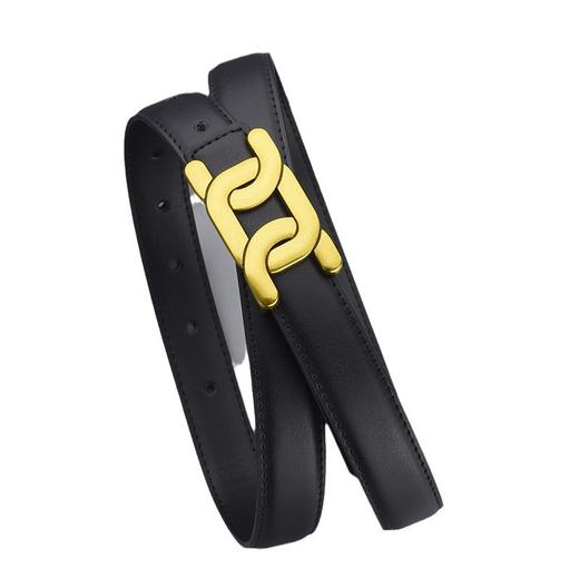 「真皮材质！好搭新款」2024新款真皮腰带女士皮带 收腰装饰配西装黑色复古牛仔裤带潮配饰 商品图4