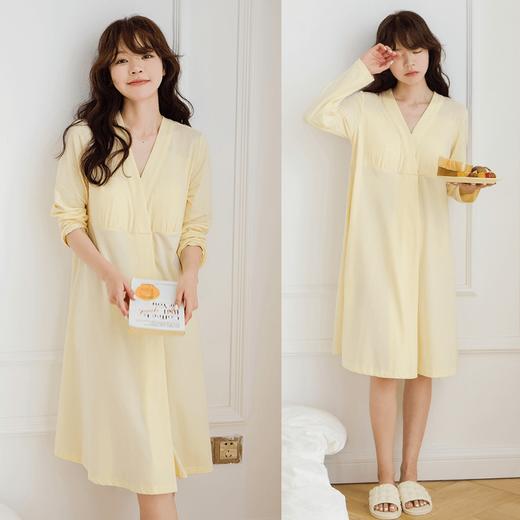 米度丽同款（四季 免穿bra）孕妇待产裙哺乳月子裙可外穿家居裙CJ90532 商品图0