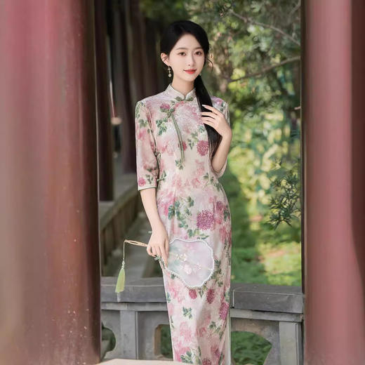 改良气质日常，中国风时尚旗袍裙ZA-225 商品图0