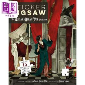 【中商原版】贴纸拼图 埃德加 爱伦 坡收藏 英文原版 Sticker Jigsaw The Edgar Allan Poe Collection 益智游戏