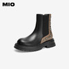 MIO米奥小众设计金属钮钉圆头厚底切尔西靴美拉德靴子女M245642022 商品缩略图1