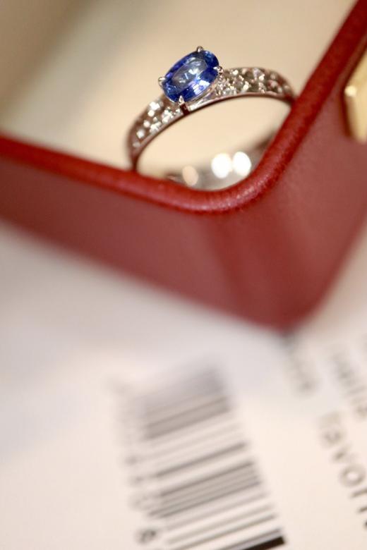 0.58ct 蓝宝石戒指 商品图7