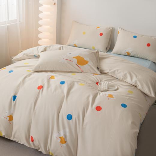 多喜爱 好朋友系列 高支高密全棉套件 卡通数码印花三/四件套 呆萌小狗/瞌睡小狗/波点兔/顽皮兔 商品图10