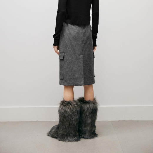 【商场同款】麦檬冬梭织中裙5EA140901 商品图4