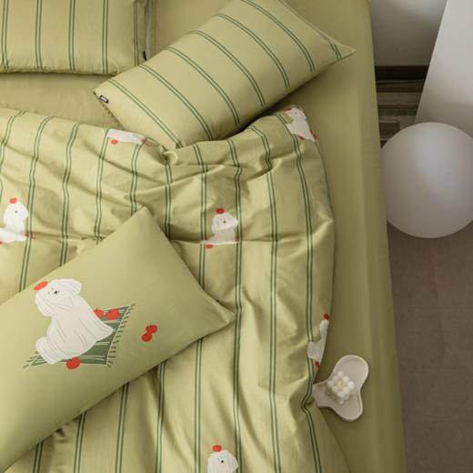 多喜爱 好朋友系列 高支高密全棉套件 卡通数码印花三/四件套 呆萌小狗/瞌睡小狗/波点兔/顽皮兔 商品图4