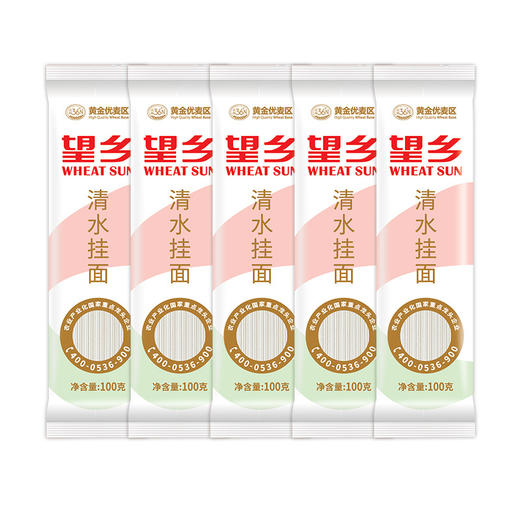 【山东·望乡】黄金优麦区 清水挂面 100g*10袋装 小包装更方便  挂面面条细面  商品图0