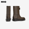 MIO米奥秋冬美式复古棕色西部牛仔靴美拉德厚底骑士靴女M245695321 商品缩略图3