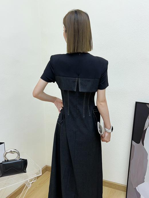 G09723#针织牛仔连衣裙 商品图2