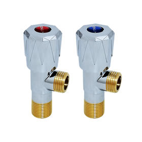 角阀/KJ-01A/铜/体镀铬+铜牙