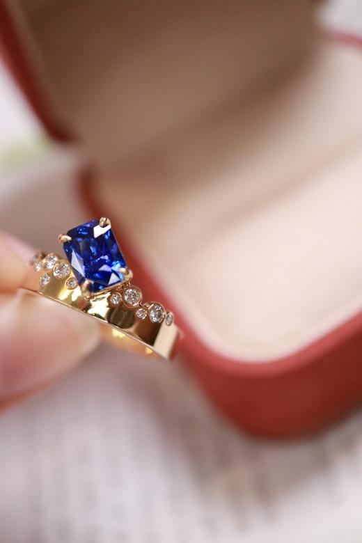 1.39ct 蓝宝石戒指 商品图4