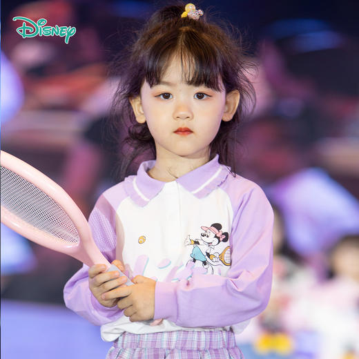 【商场同款】Disney/迪士尼英伦校园风长袖T恤XD1DS020 商品图1