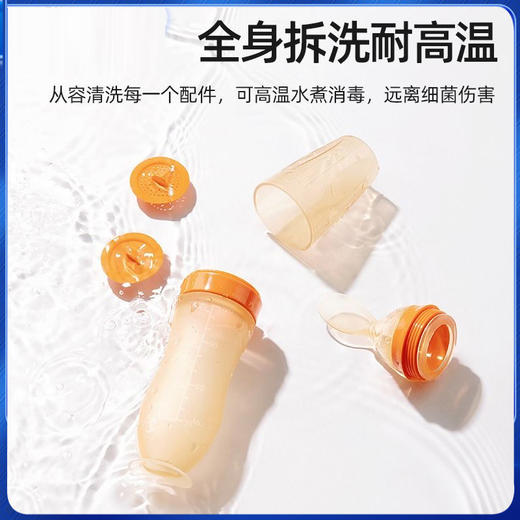 婴儿米糊软勺奶瓶挤压式喂养硅胶宝宝辅食米粉喂食神器 商品图3