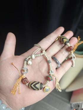 双虎牙天珠手串