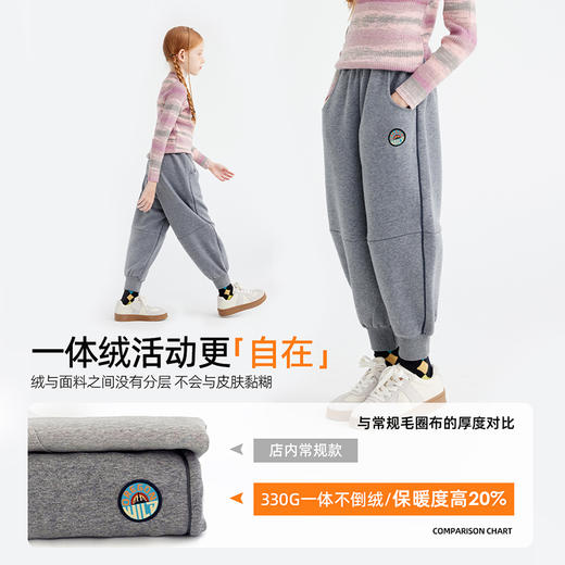 【咕噜日记】儿童撞色线休闲卫裤 PQK2418 商品图3