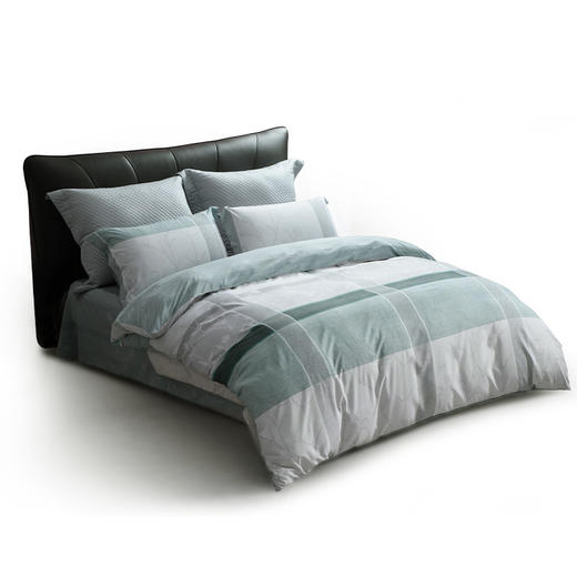 水星家纺林间溢彩全涤磨毛抗菌四件套200*230cm【分仓直发，72小时发货，周末节假日不发货】 商品图7