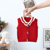女童针织马甲春秋外穿2023宝宝毛衣婴儿毛线马夹婴儿毛衣背心 商品缩略图2