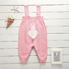 春宝宝背带裤秋纯棉哈衣0一3岁婴儿连体衣儿童毛线连体爬服冬衣服 商品缩略图3