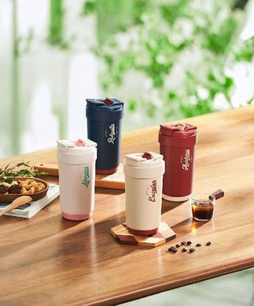 苏泊尔（SUPOR）晶瓷男女士简约时尚便携一盖双饮保温杯KC45KR10 商品图0