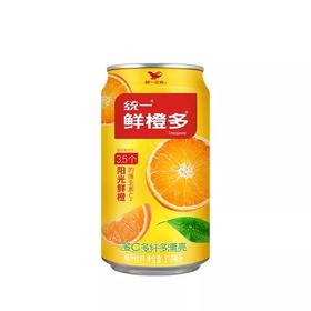 统一鲜橙多 310ml/罐装 （保质期到2024年12月27日）