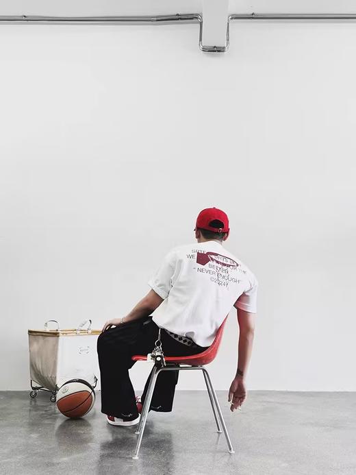 SUPERTOFU(SPTF)/CDT-SS24-T029/凉感抗皱排汗 篮筐图案 短袖T恤 商品图1