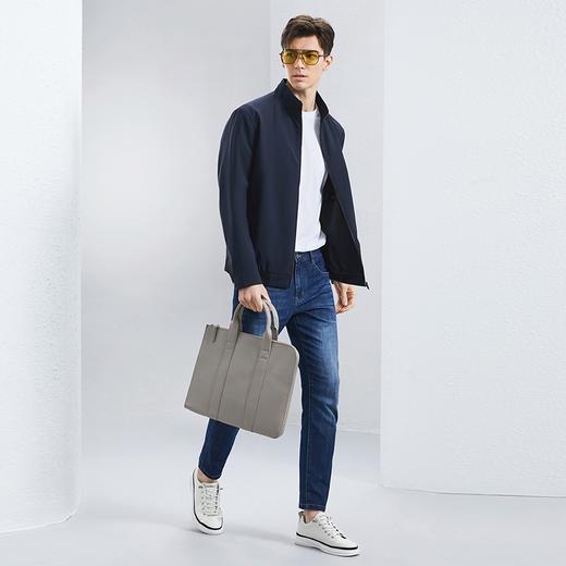 柒牌男装夹克男士2024春秋新款商务休闲干部装立领休闲茄克衫外套	126K70870 商品图3