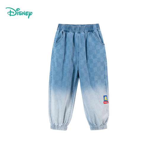 【商场同款】Disney/迪士尼格子渐变牛仔长裤XD1DK022 商品图1