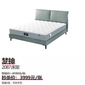 梦神  型号：2087床架