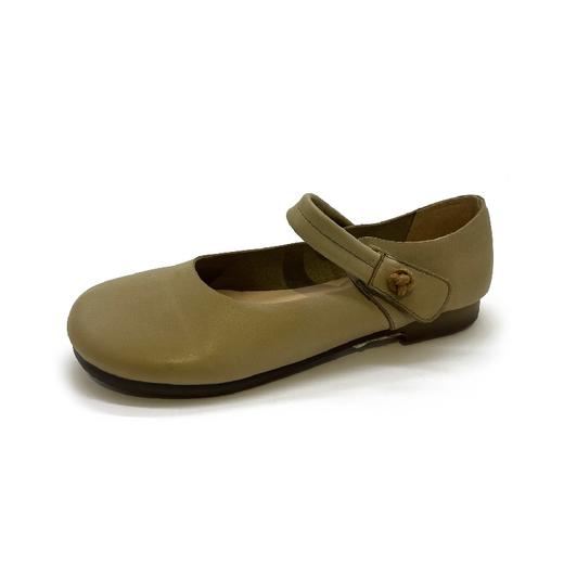 千百度羊皮玛丽珍鞋秋季小香风单鞋女平底鞋A24400989 商品图2