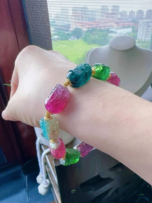 25.4g 雕刻碧玺手链 商品图7