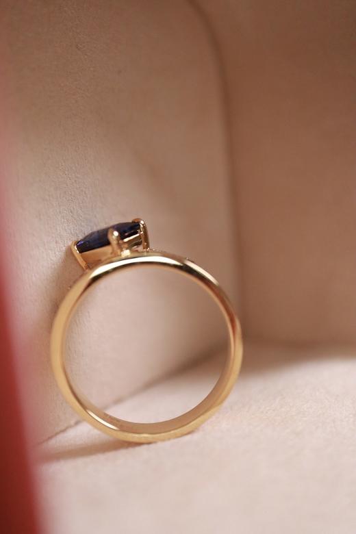 1.39ct 蓝宝石戒指 商品图0