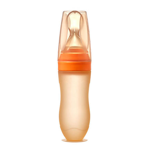 婴儿米糊软勺奶瓶挤压式喂养硅胶宝宝辅食米粉喂食神器 商品图4