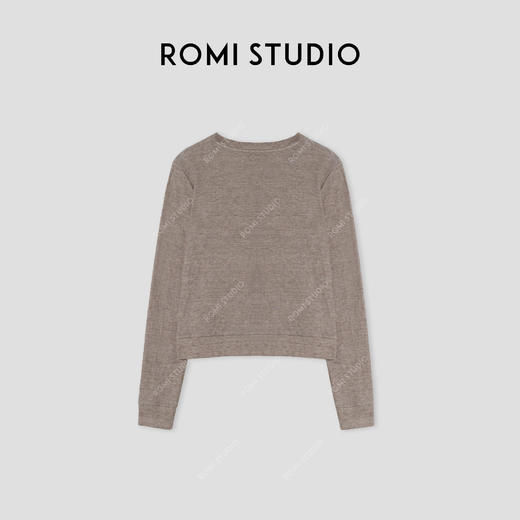 ROMI STUDIO“天生松弛”亚麻棉混纺宽松肤感针织睡衣开衫 24SST427 商品图1