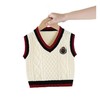 男童针织马甲V领春秋外穿女宝宝毛衣婴儿毛线马夹婴儿坎肩外搭洋 商品缩略图4