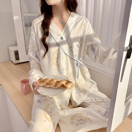 (软乎乎)星空兔孕妇月子服哺乳睡衣四季产后喂奶套装孕妇装长袖 商品图2