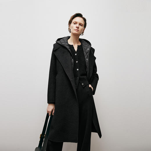 【商场同款】麦檬冬羽绒马甲+大衣两件套双面呢大衣5EA270431 商品图1