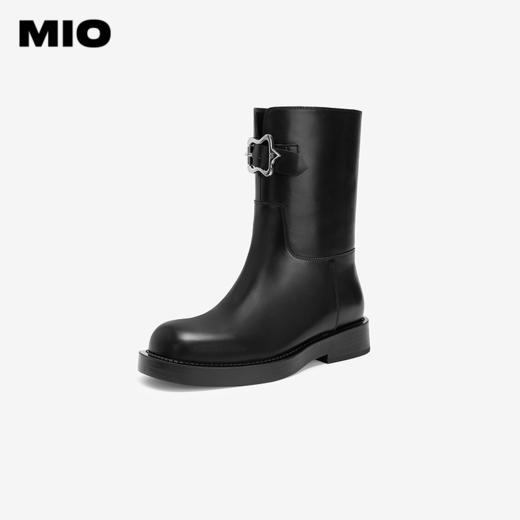 MIO米奥秋冬美式复古棕色西部牛仔靴美拉德厚底骑士靴女M245695321 商品图1