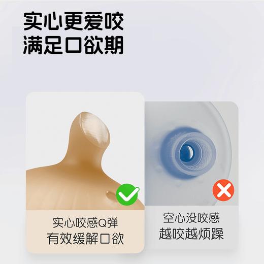 小蘑菇牙胶婴幼儿磨牙棒安抚口欲期啃咬玩具宝宝防吃手咬咬胶 商品图3