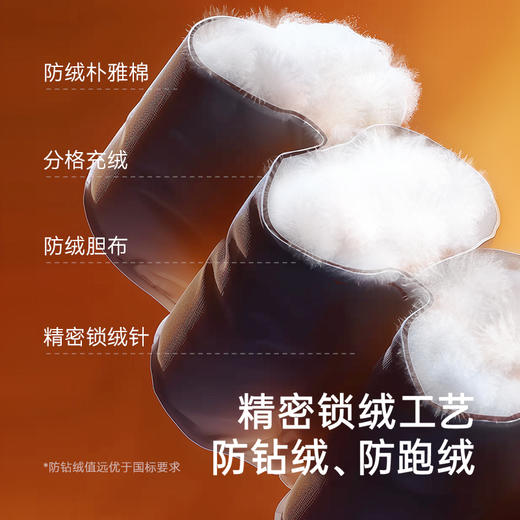 英氏儿童羽绒服外套冬季加厚保暖羽绒服中长款中大童连帽羽绒外套超韧绒 商品图4