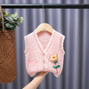 女童针织马甲春秋外穿2023宝宝毛衣婴儿毛线马夹婴儿毛衣马甲 商品缩略图3