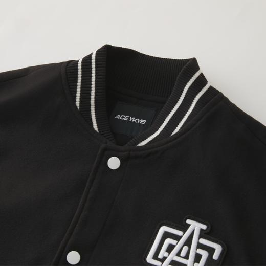 YKYB黄子韬拼接呢料耐磨挺括黑白撞色美式宽松百搭外套夹克 商品图2