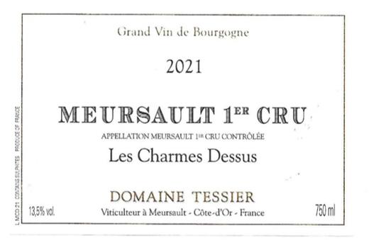 「跨境」2021戴希耶酒庄默尔索白莎幕白葡萄酒 Tessier Meursault 1C Charmes Dessus 商品图0