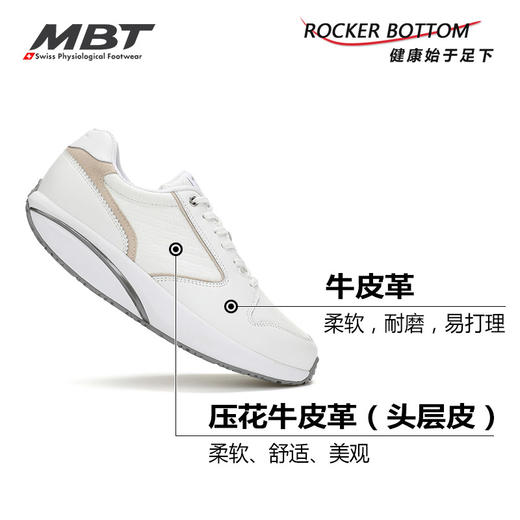 MBT足健康鞋女厚底经典休闲鞋 纠正走路姿势 足弓支撑 皮质FUMA 商品图2