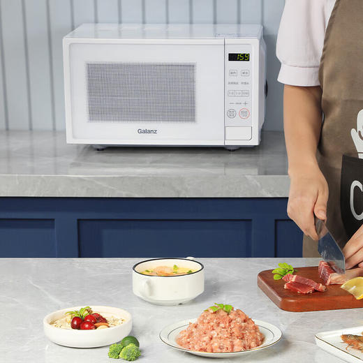 【小家电】格兰仕Galanz家用型微波炉 20L大容量涂层内胆便捷操作平板加热微波炉轻音降噪W-DGRSF20V HF 商品图4